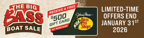 The Big Bass Boat Sale Gift Card Offer