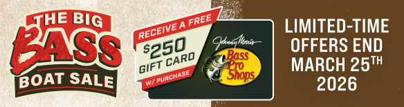 The Big Bass Boat Sale Gift Card Offer