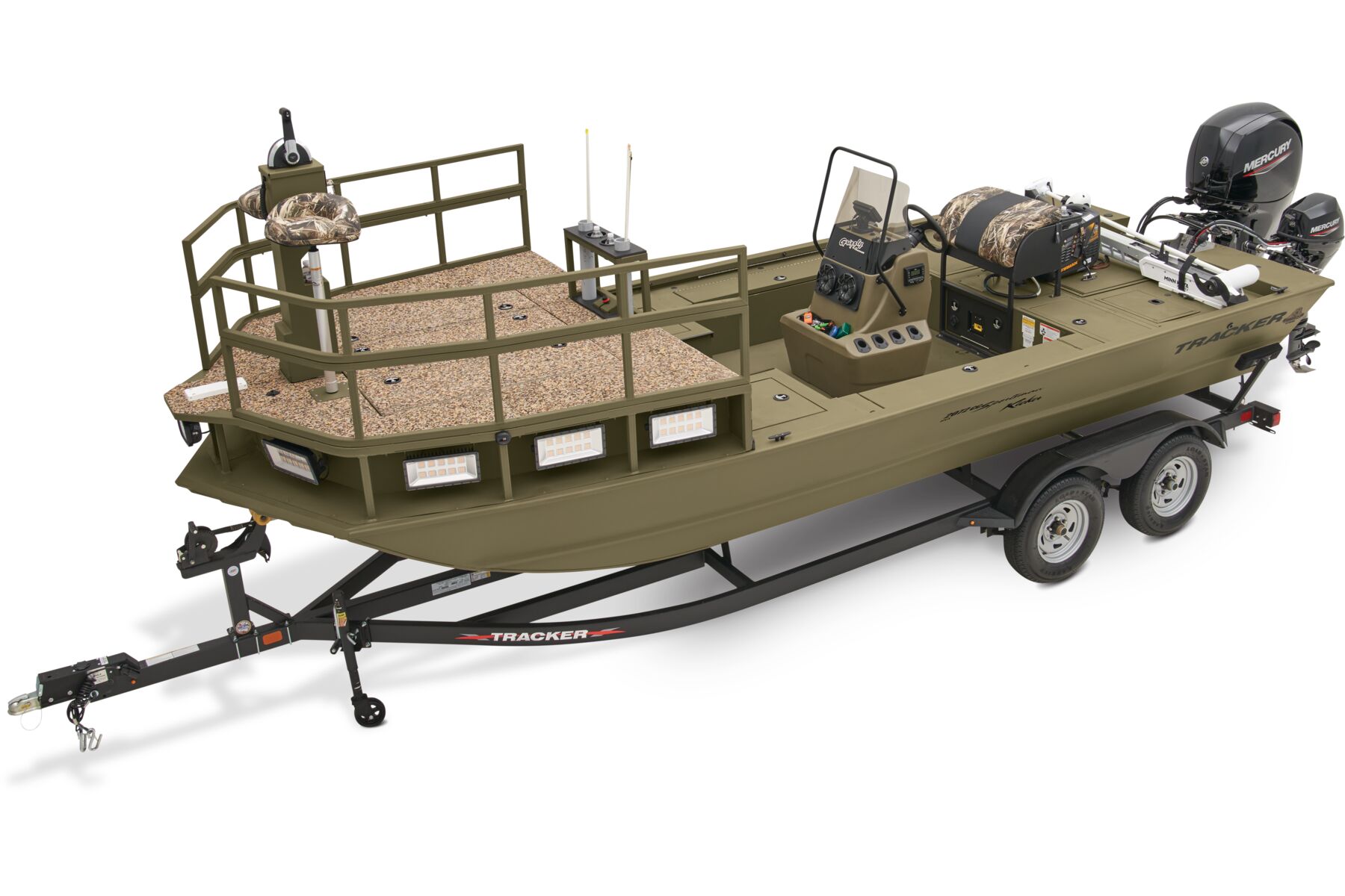 GRIZZLY 2072 CC Sportsman w/ Kicker - TRACKER Welded Jon Boat