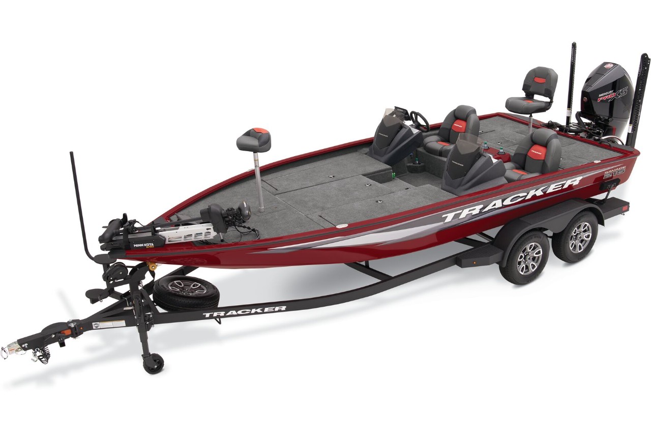 Tracker savage 215 21ft 3in mod v bass boat